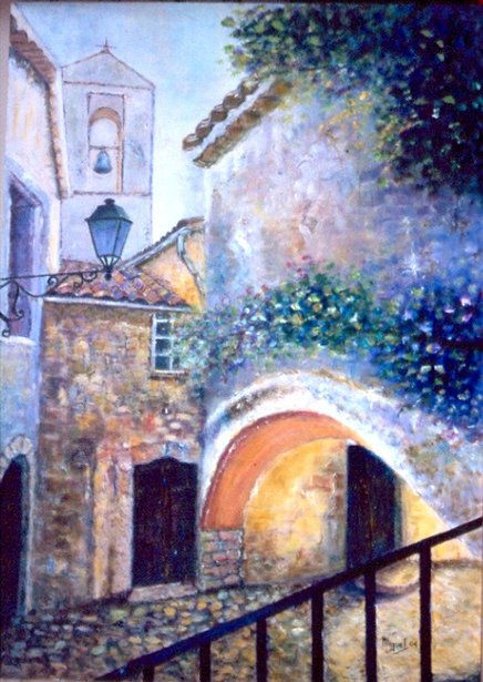 calle de pueblo