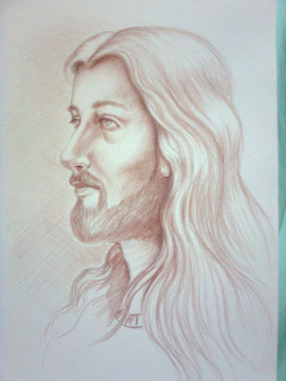 Rostro de Jesucristo Charcoal