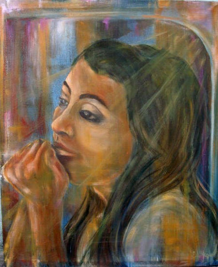 LUCIA I Oil Canvas Portrait