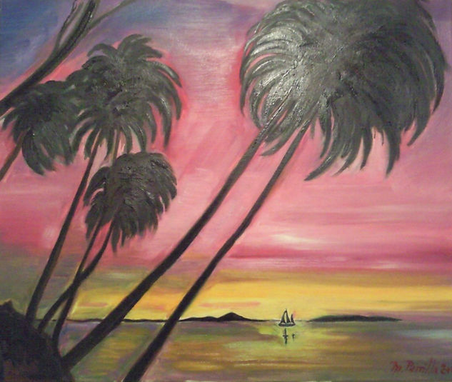 Puesta de Sol Oil Canvas Landscaping