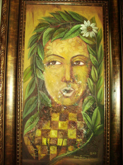 Flora Oil Canvas Figure Painting