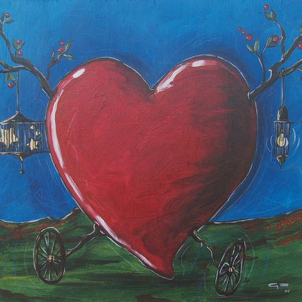 Corazón con jaulas