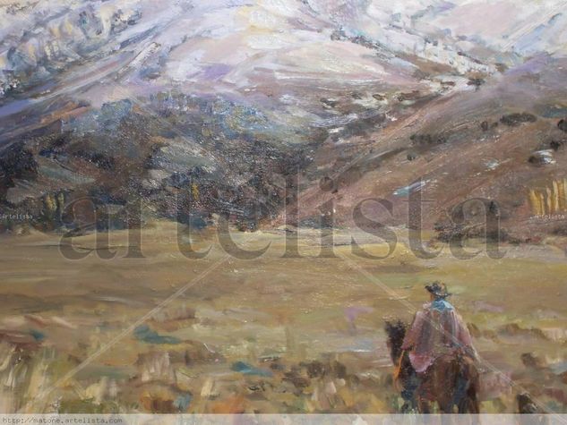 Entre Neneos y Coirones Oil Canvas Landscaping