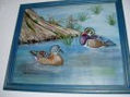 Patos en la laguna