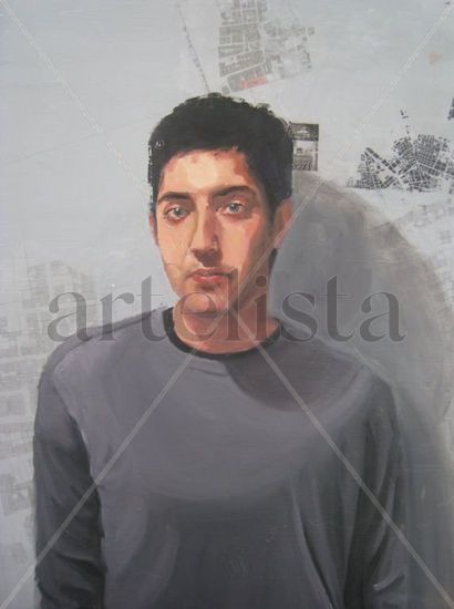 Arquitecto Mixed media Panel Portrait