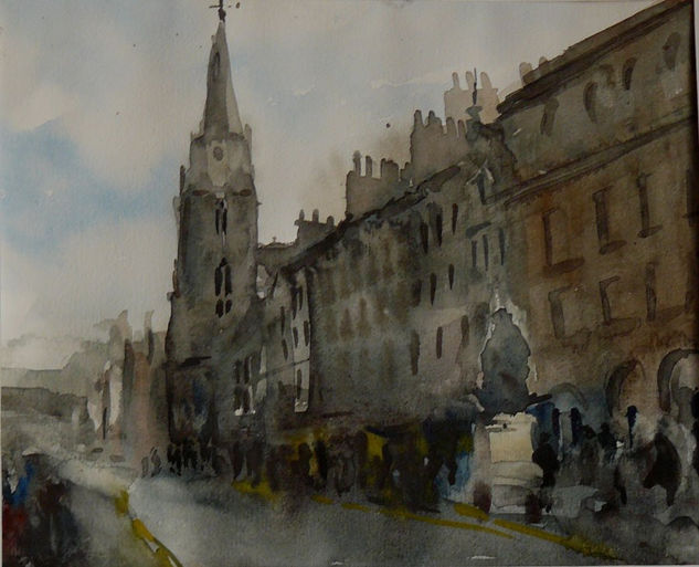 Después de la lluvia. edimburgo Watercolour Paper Landscaping