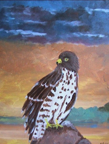 Aguila Ratonera Oil Canvas Landscaping