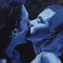 Kiss in blue