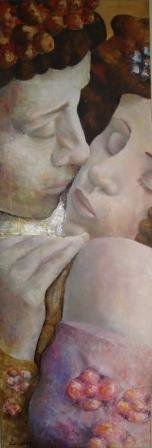 El Beso Oil Canvas Figure Painting