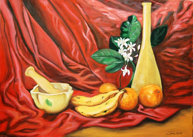 El lienzo rojo Oil Canvas Still Life Paintings