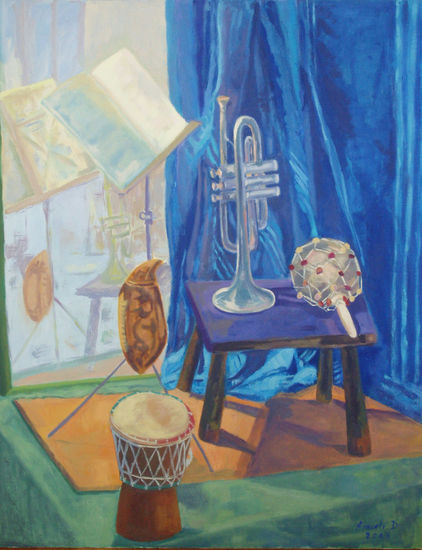 Musica en reposo Oil Canvas