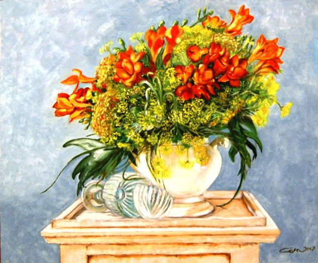 La copa rota Oil Canvas Floral Painting