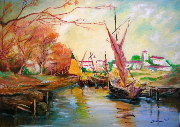 Paisaje de Venecia (reproducción)