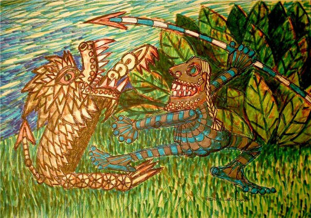 leyendas del río congo Mixed Media