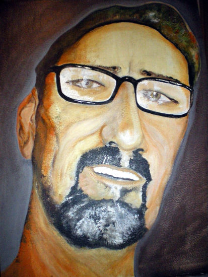 autopretrato-1 Acrylic Panel Portrait