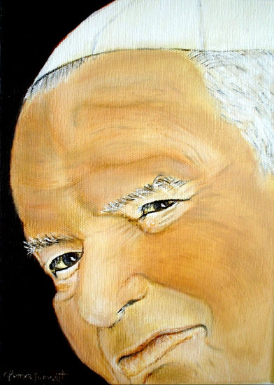 Papa Juan Pablo II Acrylic Canvas Portrait