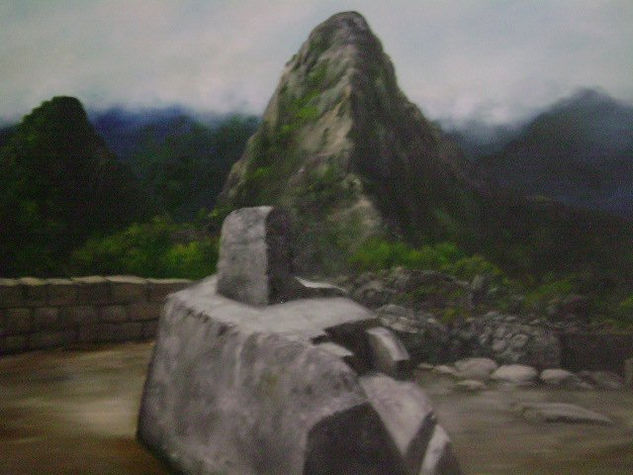 Machu Pichu Oil Canvas Landscaping