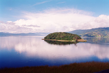 Azul del lago...