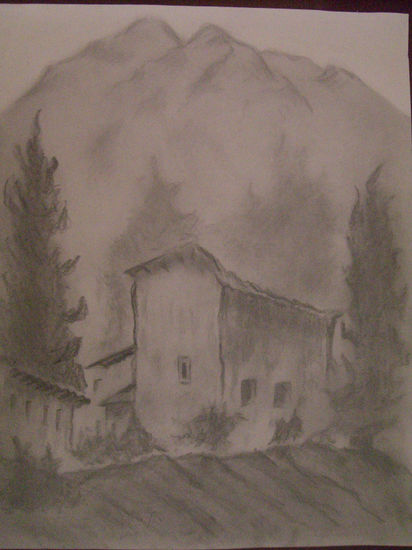 paisaje montaña Charcoal