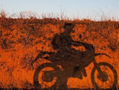 autorretrato con moto