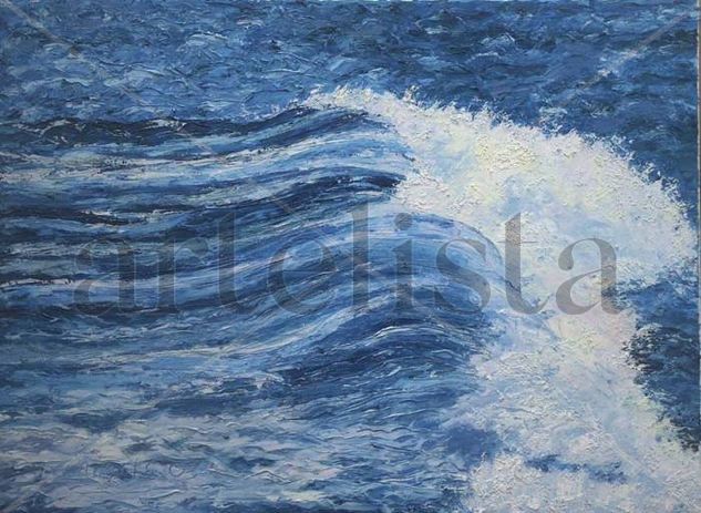 MARINA A-82 Oil Canvas Marine Painting