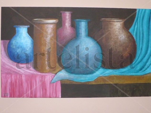 La Pandilla Acrylic Canvas Still Life Paintings