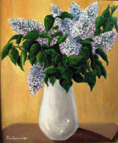 Florero de lilas 