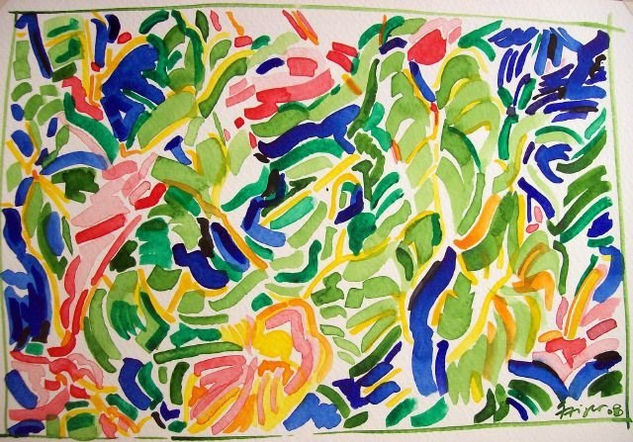 Cachoeira Watercolour Paper Floral Painting