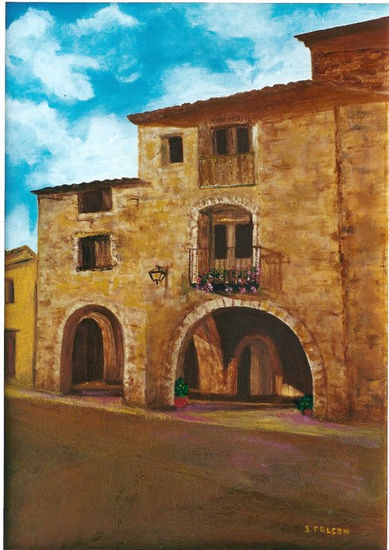 CASA EN HUESCA Oil Canvas Landscaping