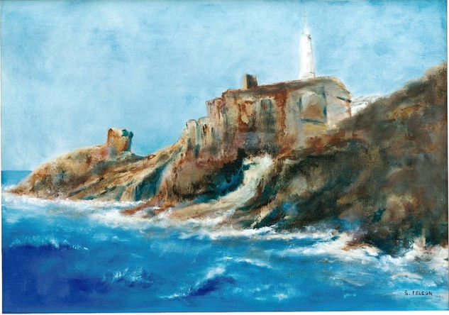 FARO EN EL MAR Oil Canvas Landscaping