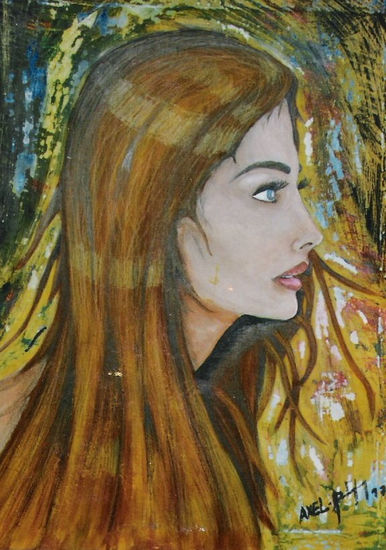 mujer Mixed media Canvas Figure Painting