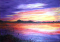 Color de atardecer