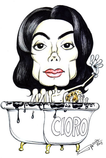 Caricatura Michael Jackson 