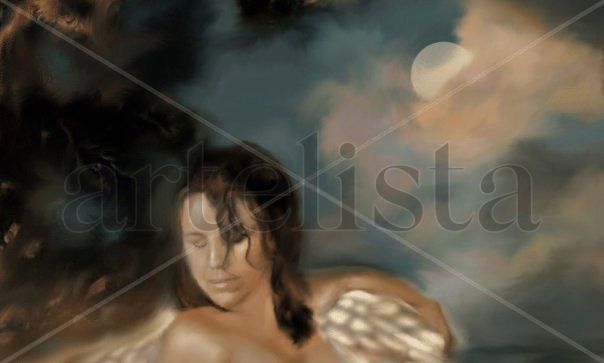 MuNIFICENCIA DE ASTARTÉ (DETALLE) Oil Canvas Nude Paintings