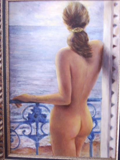 MIRADA AL MAR Oil Canvas Nude Paintings