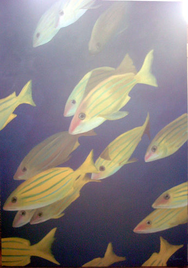 Peces IV Oil Canvas Landscaping