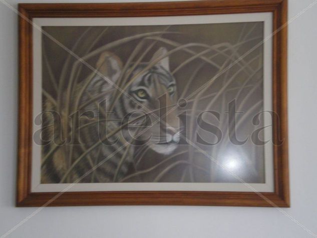 tigre Pastel Canvas Animals