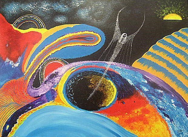 EL FANTASMA DEL ARCO IRIS (LE FANTOME DE L'ARC EN CIEL) Acrylic Canvas Others