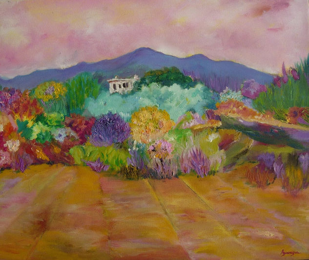 Aguaragua Oil Canvas Landscaping