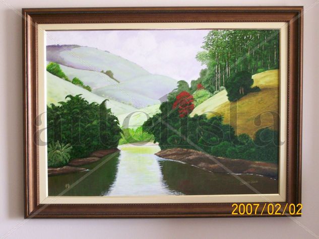 J06025 Rio Piabanha Oil Canvas Landscaping