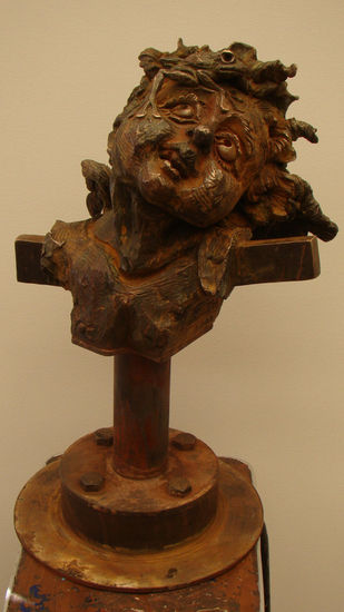 ANGEL CON RANA Bronze Figurative