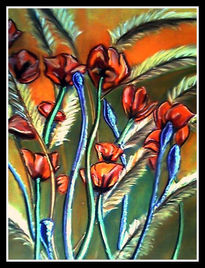 Cubierta de amapolas.