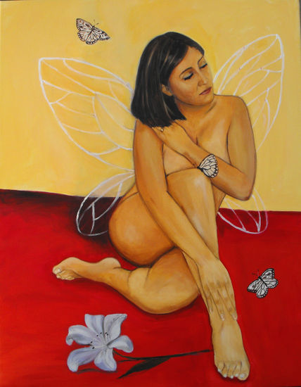 Hada Acrylic Canvas Nude Paintings