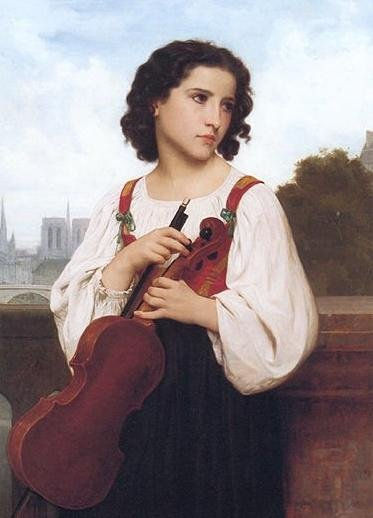 Seule au monde copia de Bouguereau Óleo Lienzo Figura