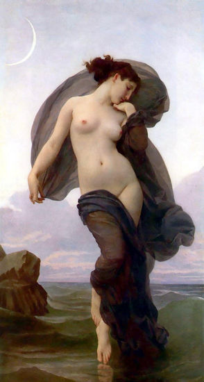 Evening Mood copia de Bouguereau Óleo Lienzo Figura