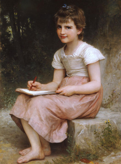 A calling copia de Bouguereau Óleo Lienzo Figura