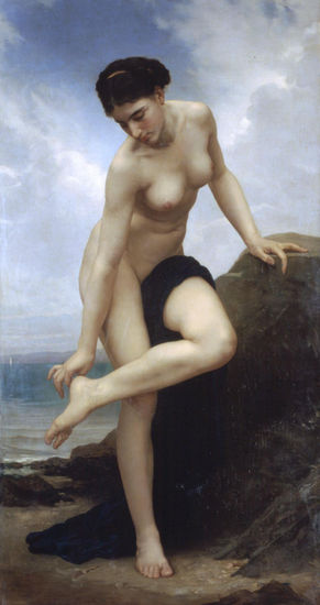 After the Bath copia de Bouguereau Óleo Lienzo Desnudos