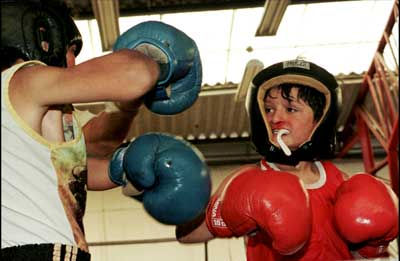 Niños boxeadores 