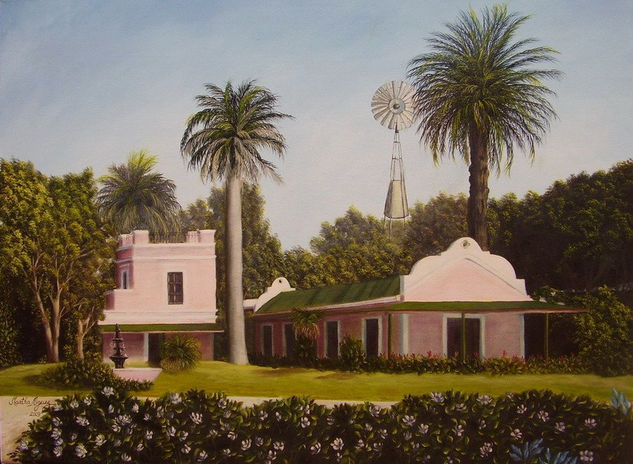 Estancia "El Carmen" Oil Canvas Landscaping