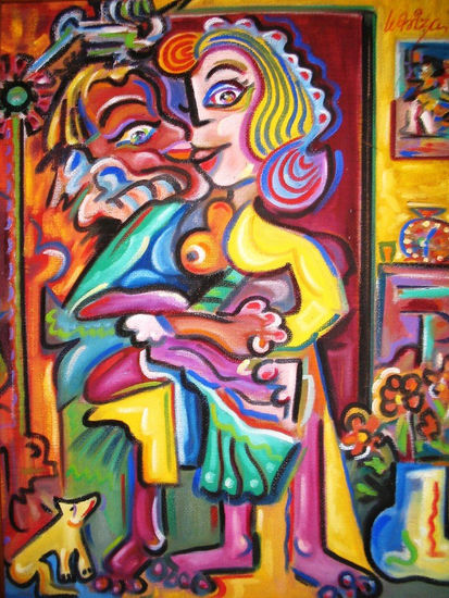 LA PAREJA Oil Canvas Others